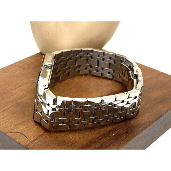 Bulova Men's Watch 96D145 Diamond Black Dial Silver Stainless Steel Quartz CHIP - Picture 9 of 14